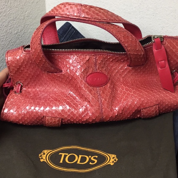NWOT Tod’s handbag - snake skin python collection - Picture 6 of 6